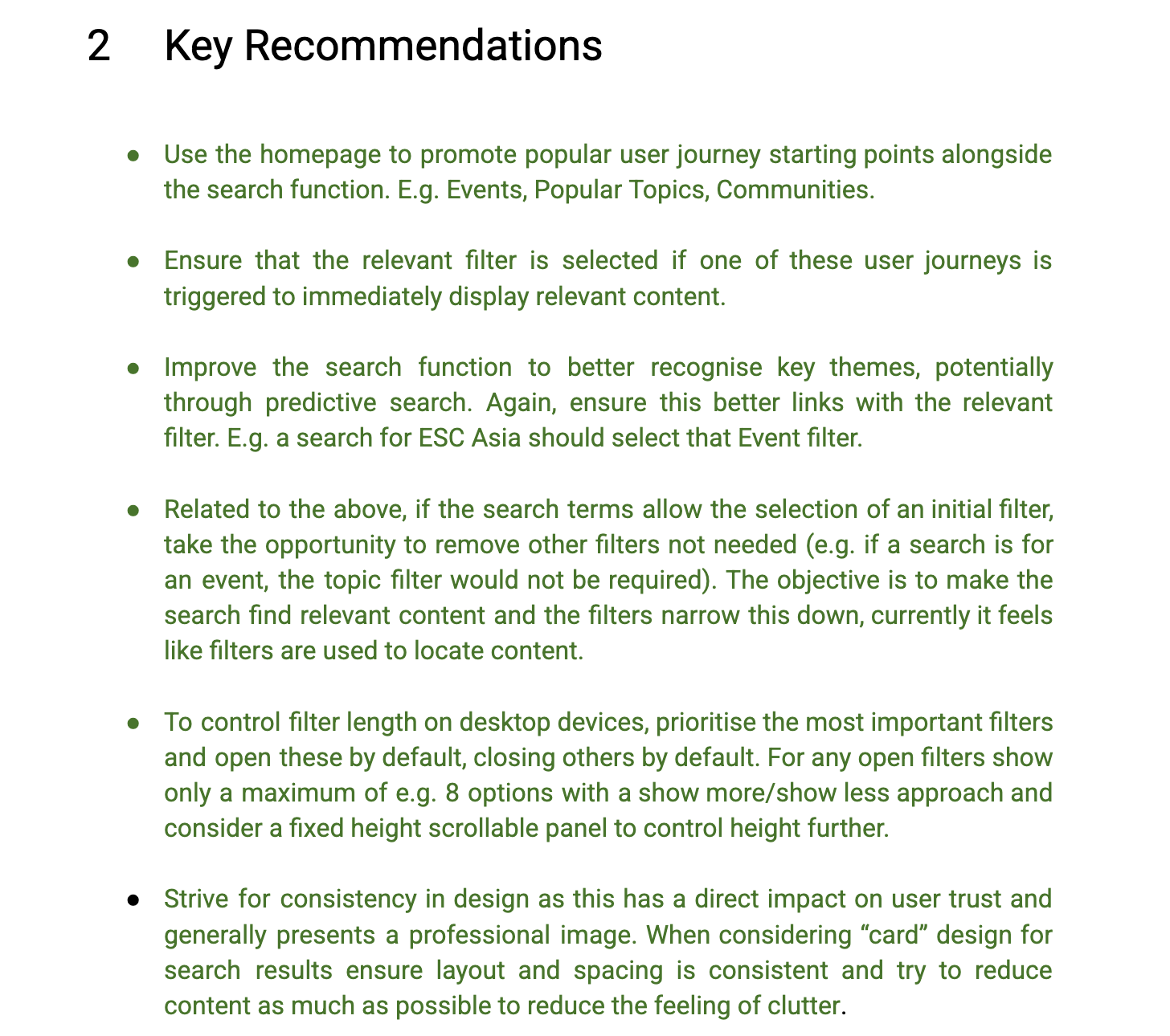 Key Recommendations for ESC 365